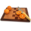 Mahogany & Beechwood Plaid Edge Grain Cutting Board - 12" x 9"