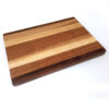 Mahogany & Oak Edge Grain Cutting Board with Walnut Accent - 12" x 9"