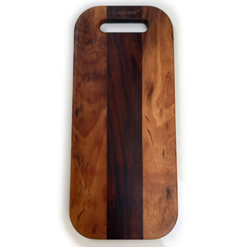 Java Plum and Rosewood Edge Grain Cutting Board 17" x 8"
