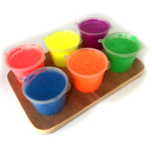 6 Shades Fluorescent Pigment Powders for Art and Craft - 50g