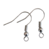 Ballwire Fish Earring Hooks Silver – Pack of 48