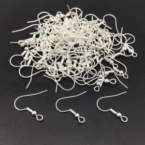 Ballwire Fish Earring Hooks Silver – Pack of 48
