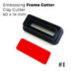 Embossing Frame Cutters Vol. 1 - 6 pieces set Polymer Clay Cutters
