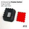 Embossing Frame Cutters Vol. 1 - 6 pieces set Polymer Clay Cutters