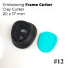 Embossing Frame Cutters Vol. 1 - 6 pieces set Polymer Clay Cutters