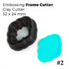 Embossing Frame Cutters Vol. 1 - 6 pieces set Polymer Clay Cutters