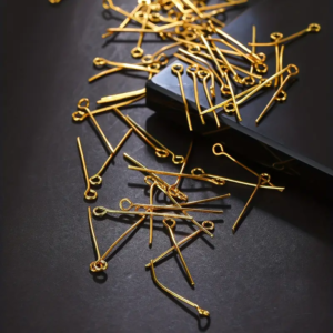 Eye Pins Gold - Jewelry Making 10g Pack