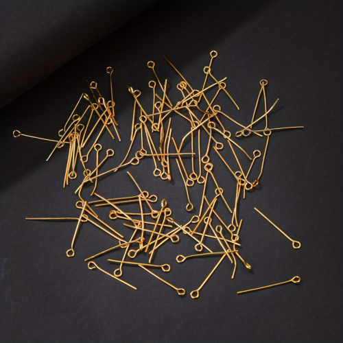 Eye Pins Gold - Jewelry Making 10g Pack
