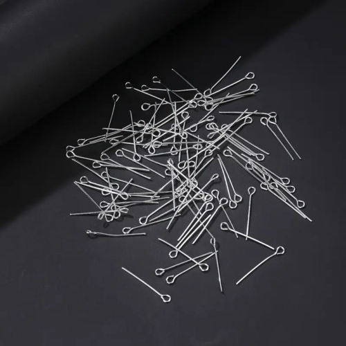 Eye Pins Silver - Jewelry Making 10g Pack