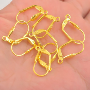 Leverback Earring Hooks Gold – Pack of 12