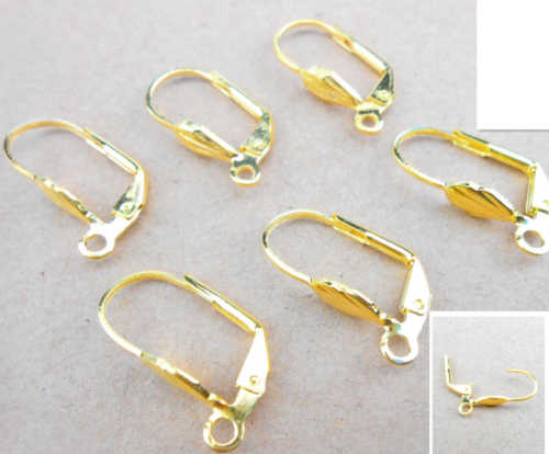 Leverback Earring Hooks Gold – Pack of 12