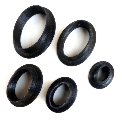 Oval Clay Cutters – 5 Pieces Set