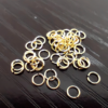 Jump Rings Golden - 4,5,6,7,8mm Jewelry Making 10g Pack