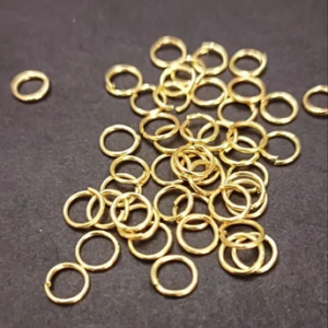 Jump Rings Golden - 4,5,6,7,8mm Jewelry Making 10g Pack
