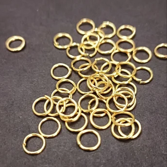 Jump Rings Golden - 4,5,6,7,8mm Jewelry Making 10g Pack