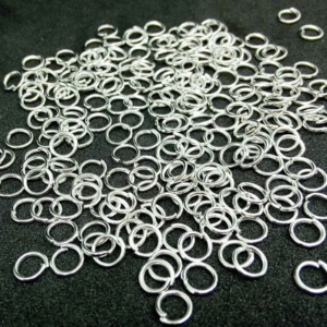 Jump Rings Silver - 4,5,6,7,8mm Jewelry Making 10g Pack