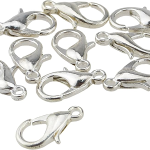 Trigger Lobster Claw Clasp Silver 6mm Connector – Pack of 24