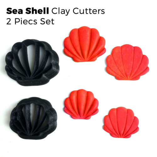 Sea Shell Clay Cutters – 2 Pieces Set
