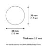 Circle MDF Cutouts - Pack of 40