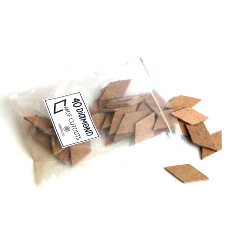 Diamond MDF Cutouts - Pack of 40