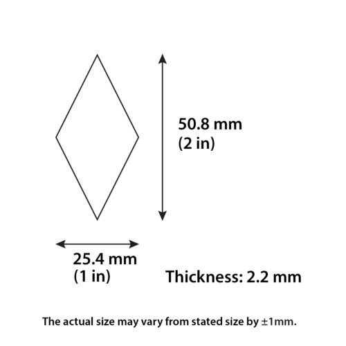 Diamond MDF Cutouts - Pack of 40