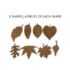 Leaf MDF Cutouts - Pack of 32