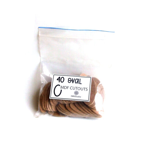 Oval MDF Cutouts - Pack of 40
