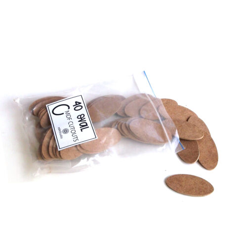 Oval MDF Cutouts - Pack of 40