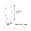Oval MDF Cutouts - Pack of 40