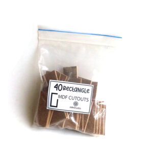 Rectangle MDF Cutouts - Pack of 40