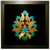 Abrstract Floral - Copper Marquetry 12.5" x 12.5"