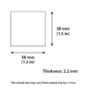 Square MDF Cutouts - Pack of 40