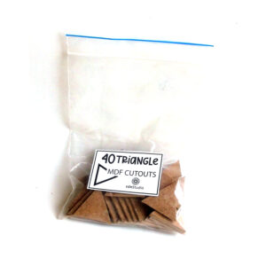 Triangle MDF Cutouts - Pack of 40