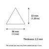Triangle MDF Cutouts - Pack of 40