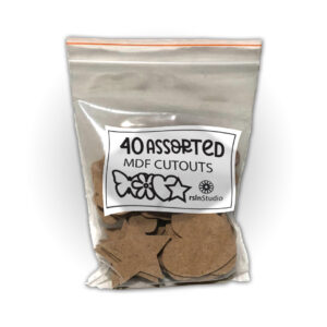 Assorted Special Shapes MDF Cutouts - Pack of 40