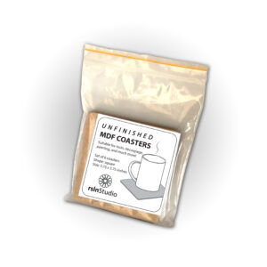 Square Coasters MDF Cutouts - Pack of 6