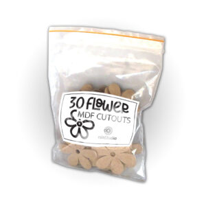 Flower MDF Cutouts - Pack of 30