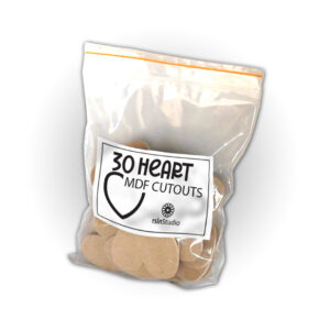 Heart MDF Cutouts - Pack of 30