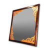 Square Mirror with Wooden Frame