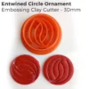 Entwined Ornaments Polymer Clay Cutter Set – 4 Piece Embossing Collection