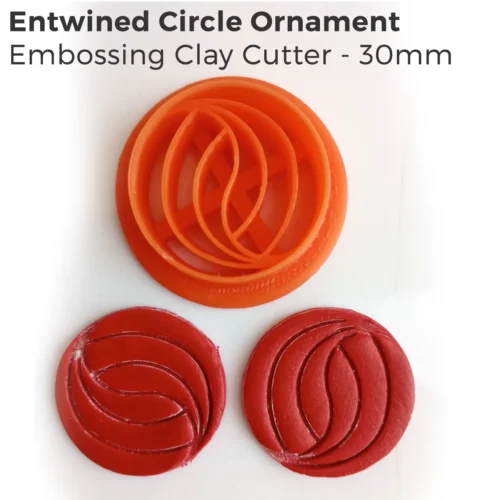 Entwined Ornaments Polymer Clay Cutter Set – 4 Piece Embossing Collection