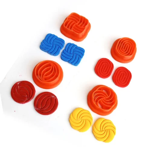 Entwined Ornaments Polymer Clay Cutter Set – 4 Piece Embossing Collection