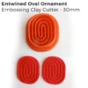 Entwined Ornaments Polymer Clay Cutter Set – 4 Piece Embossing Collection