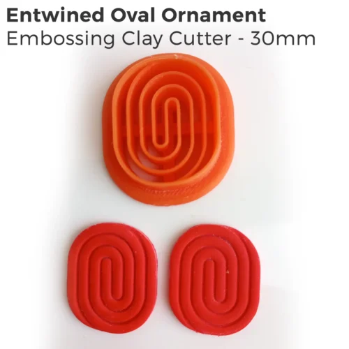 Entwined Ornaments Polymer Clay Cutter Set – 4 Piece Embossing Collection