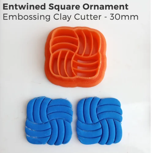 Entwined Ornaments Polymer Clay Cutter Set – 4 Piece Embossing Collection