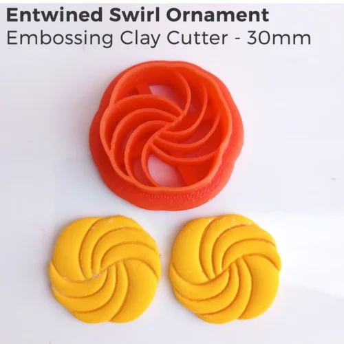 Entwined Ornaments Polymer Clay Cutter Set – 4 Piece Embossing Collection