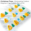 Christmas Trees - 1 Christmas Trees – Embossing Polymer Clay Cutters (Set of 10)