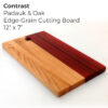 IMG_20251206_143137327_MP Contrast – Padauk & Oak Edge-Grain Cutting Board (12” x 7”)
