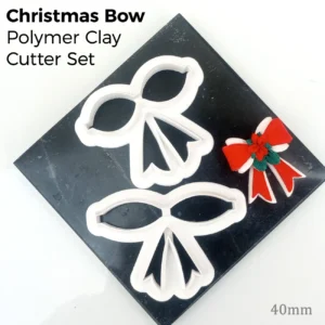 Christmas Bow – Polymer Clay Cutter Set (40mm)