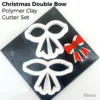 Christmas Bow – Polymer Clay Cutter Set (40mm)